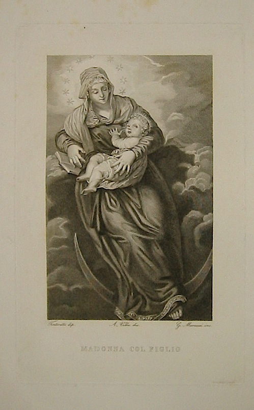 Marcucci Giuseppe (1807-1893) Madonna col figlio metà  XIX Secolo s.l.